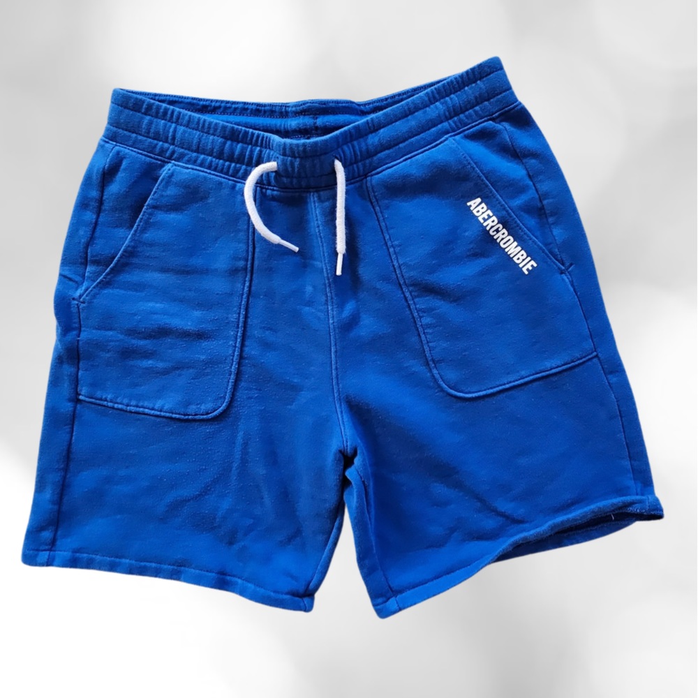 Abercrombie Kids 15/16 Fleece Shorts, Blue, EUC